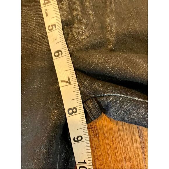 Seven for all mankind Lucy coated leather look jeans size 28 - Picture 5 of 9